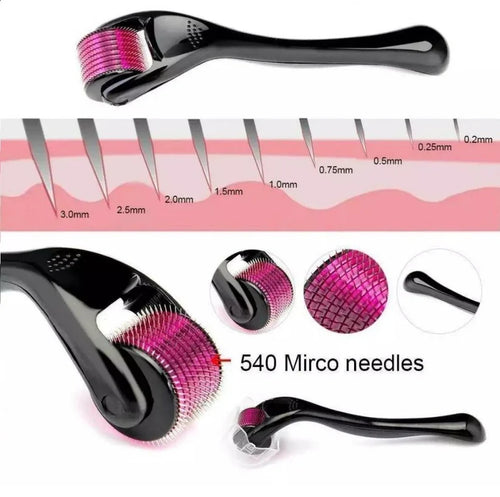 Derma Roller – 0.5mm Titanium Microneedle for Hair Regrowth & Scalp Health