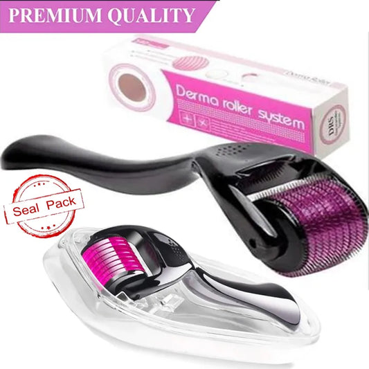 Derma Roller – 0.5mm Titanium Microneedle for Hair Regrowth & Scalp Health
